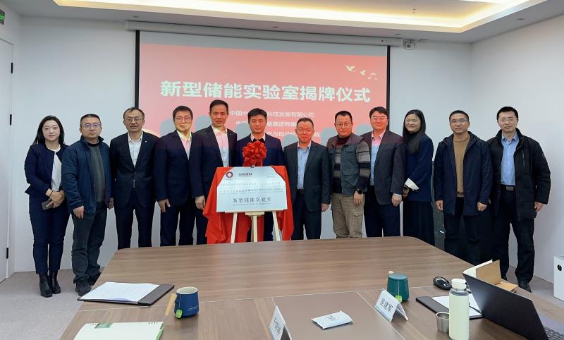 裝備集團(tuán)與中材海外、合肥工業(yè)大學(xué)共建新型儲(chǔ)能實(shí)驗(yàn)室在滬揭牌